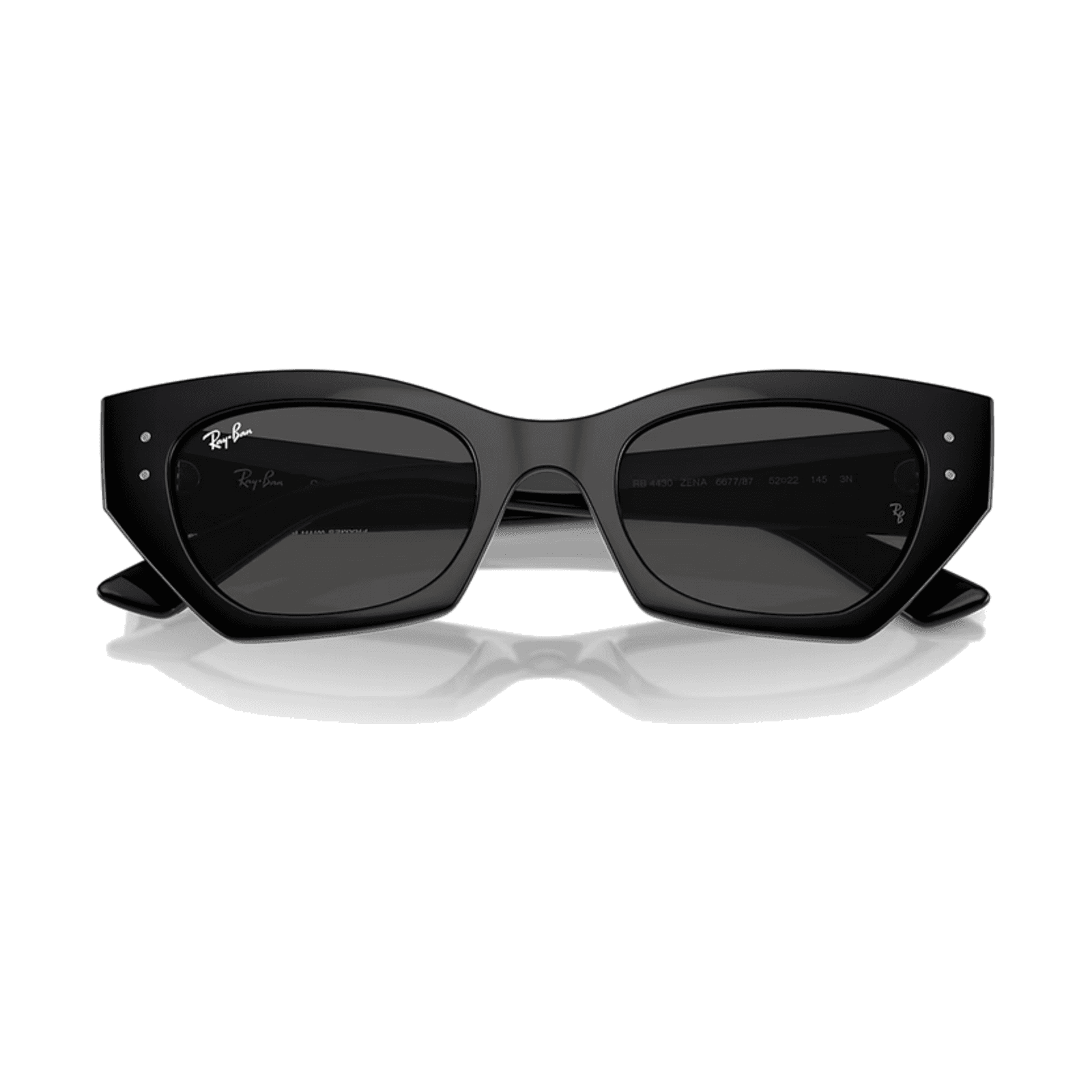 Crno-beli prikaz Ray-Ban sunčanog okvira
